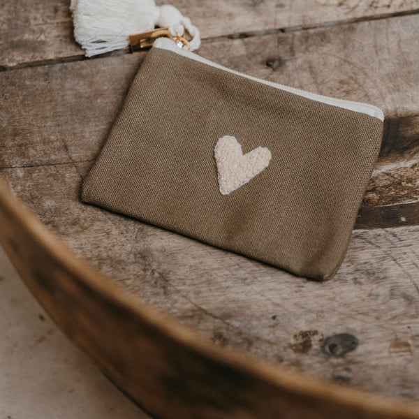 Porte-monnaie Love – Taupe