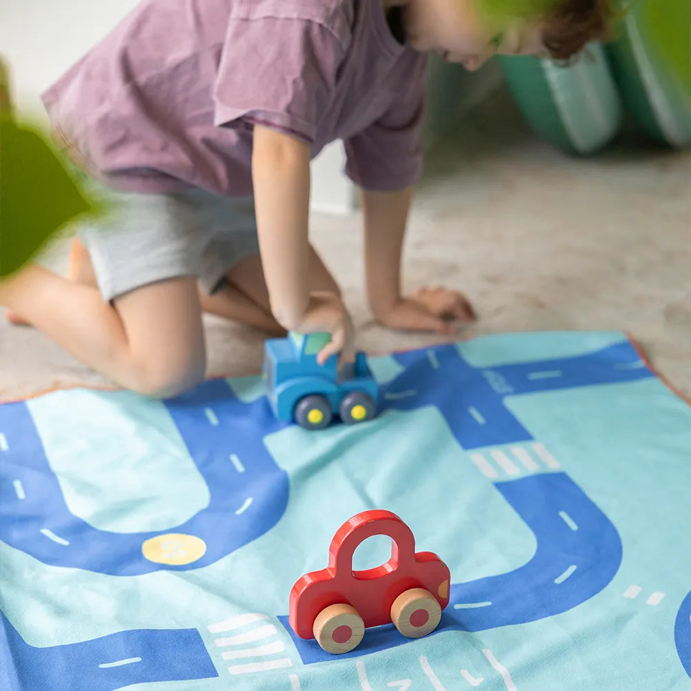 Serviette de jeu sur la route QUUT
