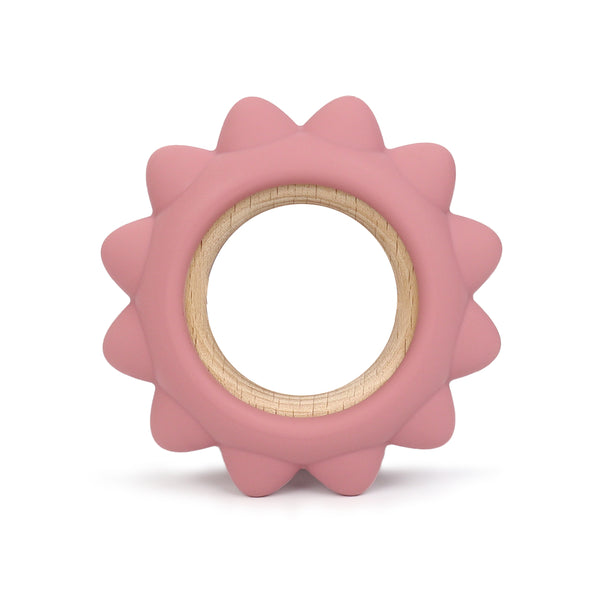 Anneau de dentition soleil dark pink