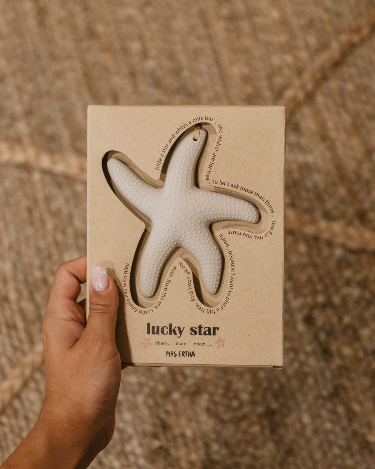 Anneau de Dentition Lucky Star â Silicone MĂ©dical đNougat MRS ERTHA