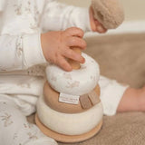 Lapin à empiler doudou et bois FSC - Baby Bunny LITTLE DUTCH