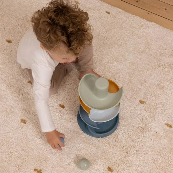 Tour en Spirale Bébé Bleu LITTLE DUTCH