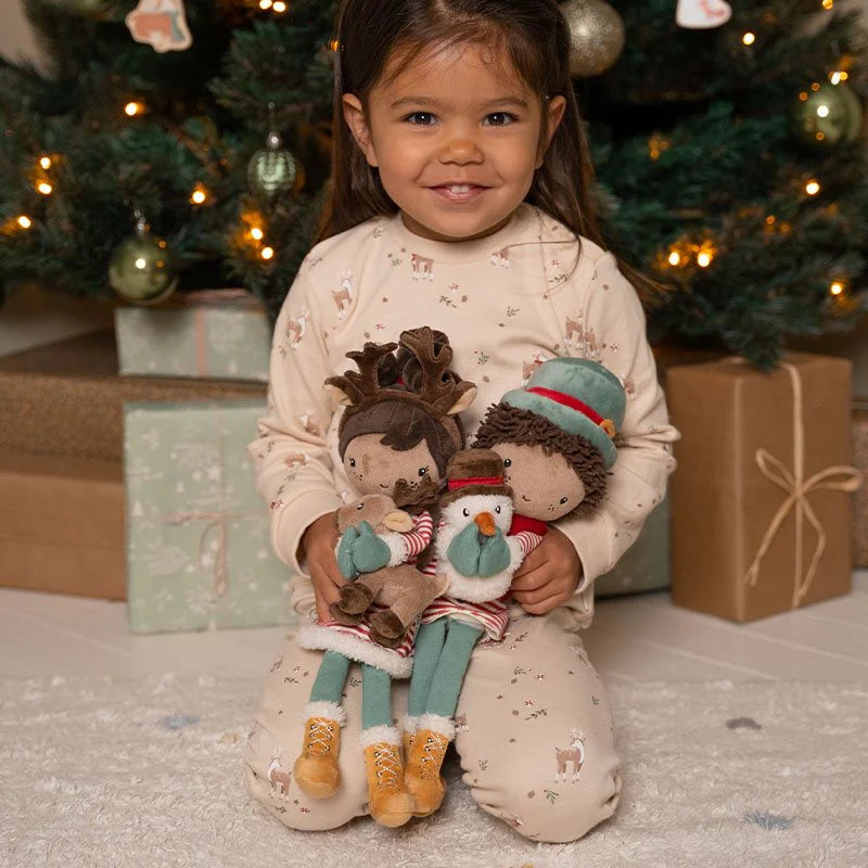Poupée de Noël Evi avec Renne – 35 cm