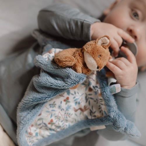 Doudou carré renard - Forest Friends LITTLE DUTCH