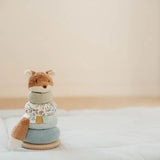 Renard à empiler doudou et bois FSC - Forest Friends LITTLE DUTCH