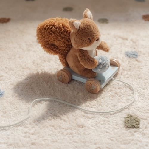 Peluche à tirer écureuil FSC - Forest Friends LITTLE DUTCH