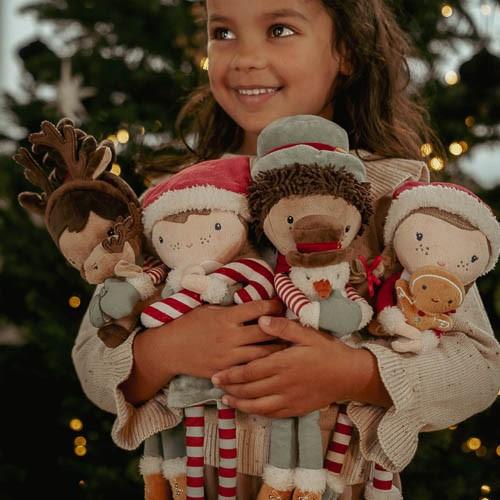 Poupée de Noël Evi avec Renne – 35 cm