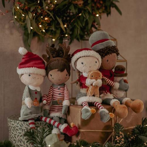 Poupée de Noël Evi avec Renne – 35 cm