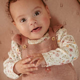 Salopette tricotée - Fairy Pink ( 2 à 9 mois) LITTLE DUTCH