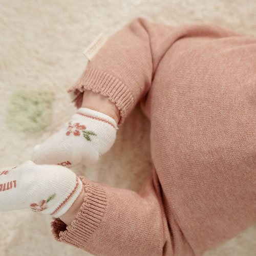 Salopette tricotée - Fairy Pink ( 2 à 9 mois) LITTLE DUTCH