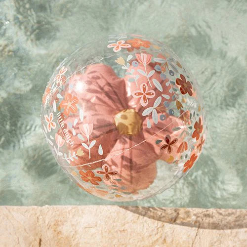 Ballon de plage 3D - Pink Flowers