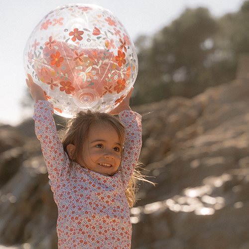 Ballon de plage 3D - Pink Flowers