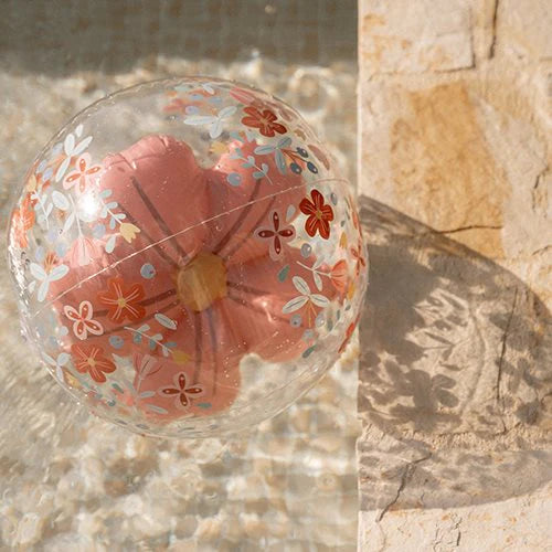 Ballon de plage 3D - Pink Flowers
