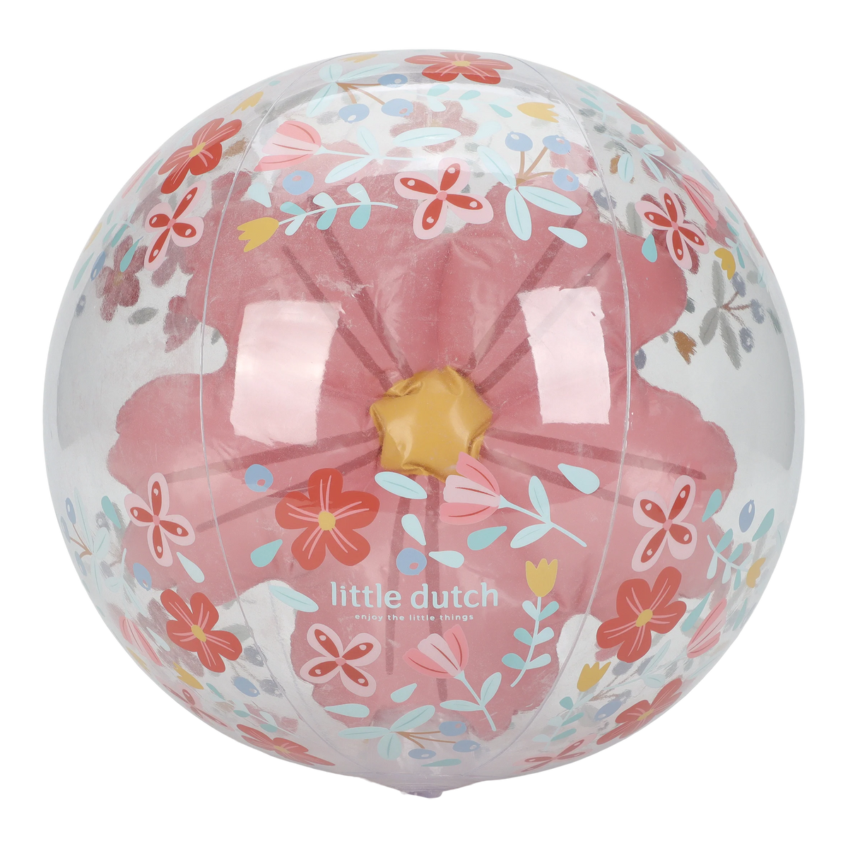 Ballon de plage 3D - Pink Flowers