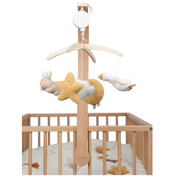Mobile musical en bois - Beige - Newborn Naturals LITTLE DUTCH