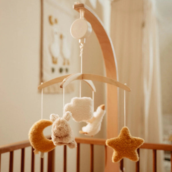 Mobile musical en bois - Beige - Newborn Naturals LITTLE DUTCH