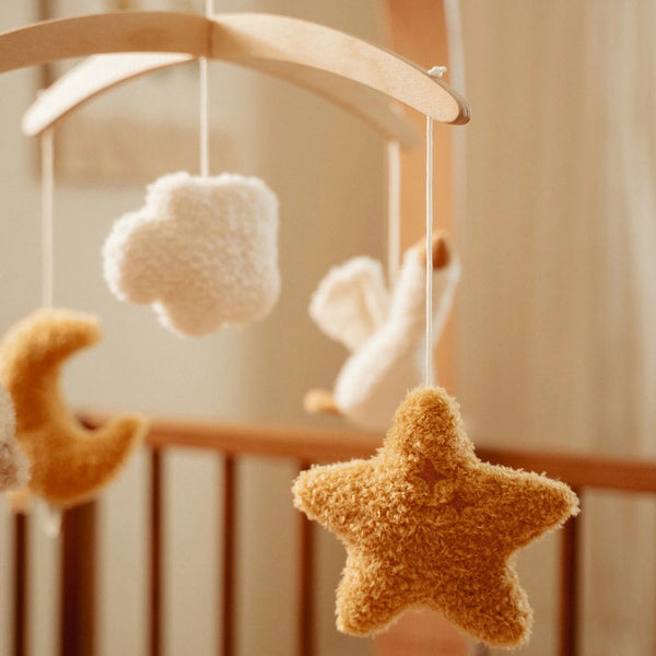 Mobile musical en bois - Beige - Newborn Naturals LITTLE DUTCH