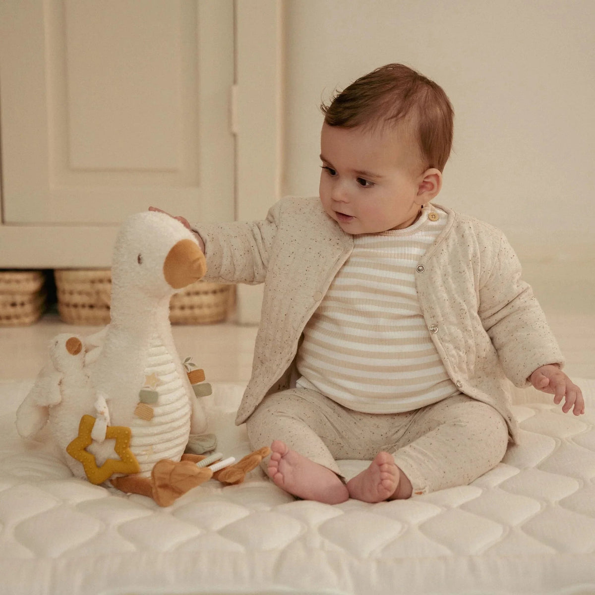 Peluche d'activités Oie - Newborn LITTLE DUTCH