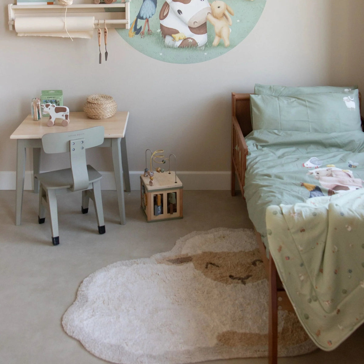 Tapis Mouton Blanc – Little Farm LITTLE DUTCH