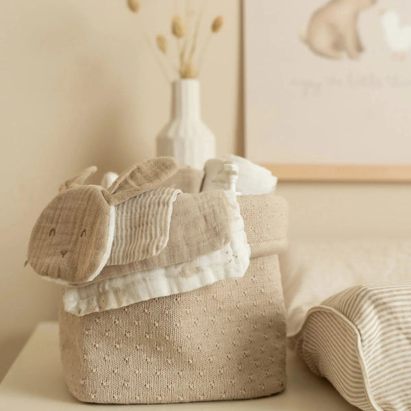 Attache-tétine en gaze de coton – Lapin LITTLE DUTCH