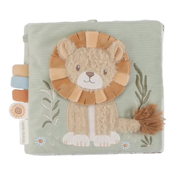 Livre tissu d’activités Safari Friends – livre sensoriel bébé LITTLE DUTCH