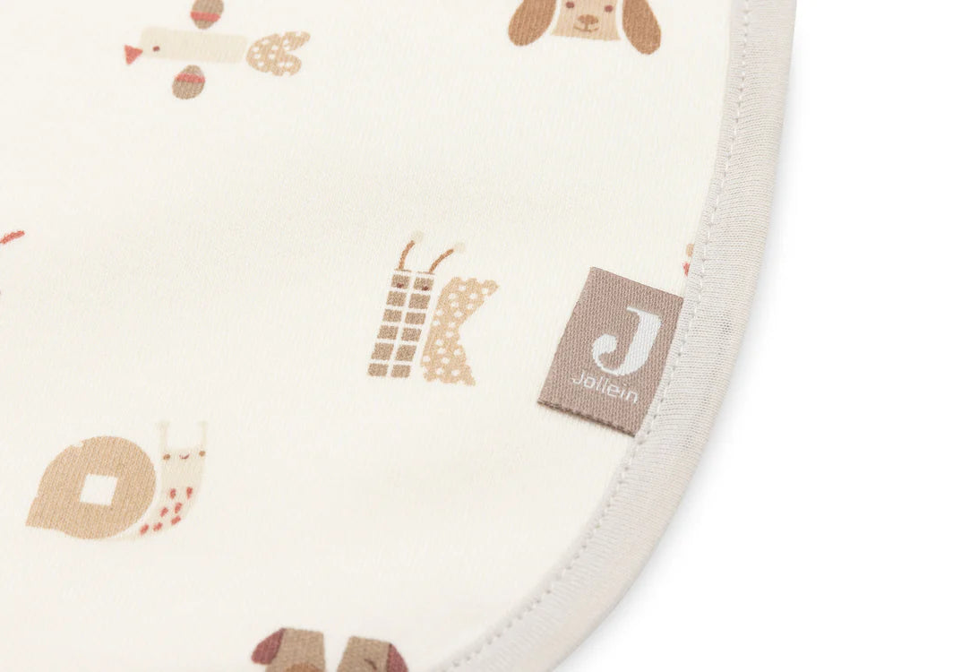 Bavoir Jersey imperméable - Animal Friends - 5 Unités