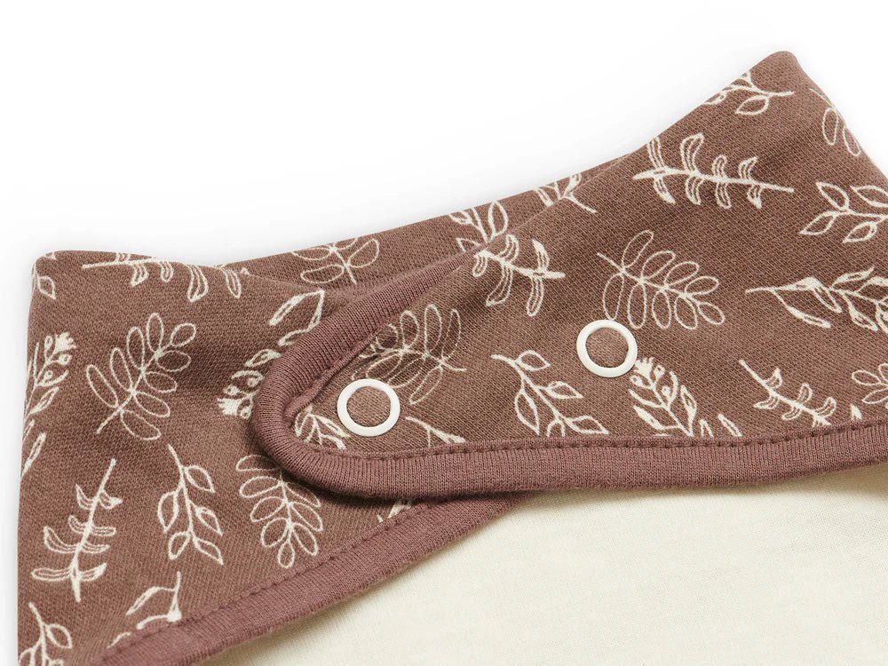 Bavoir Bandana Meadow - Chestnut - Petit coeur salé