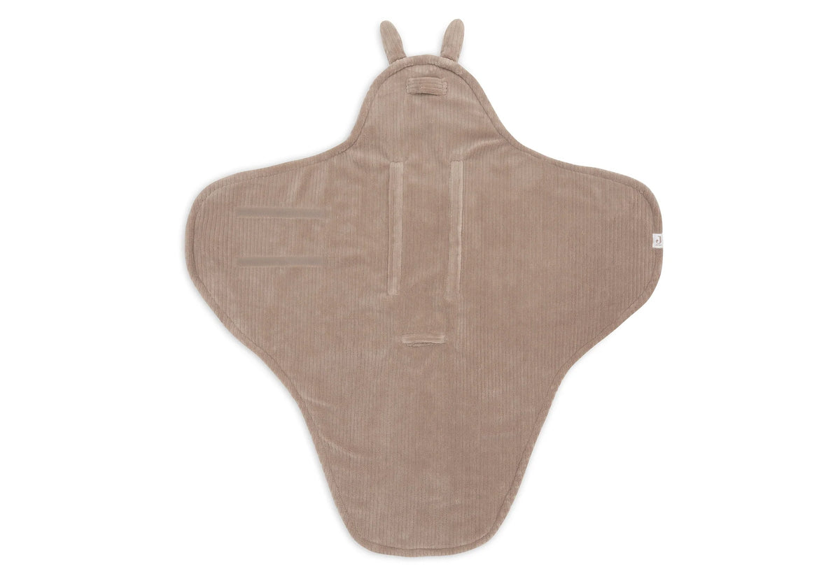 Couverture portefeuille Bunny Cloudy Rib - Milky Coffee 🐰☁️