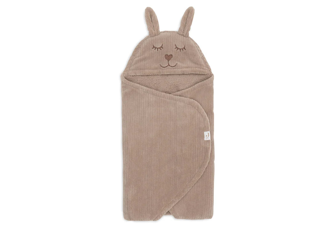 Couverture portefeuille Bunny Cloudy Rib - Milky Coffee 🐰☁️