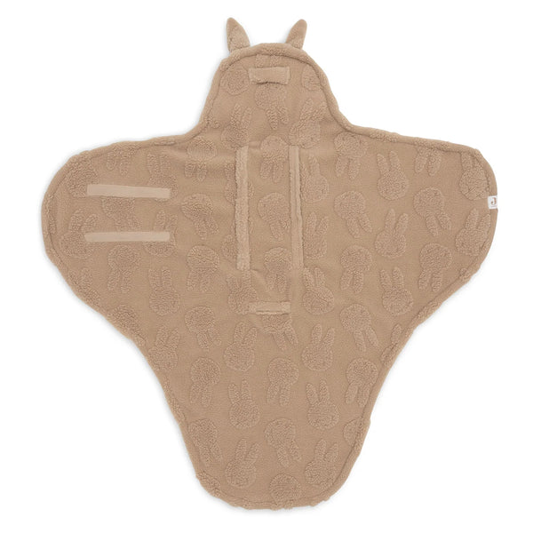 Couverture portefeuille Miffy Jacquard Teddy - Biscuit