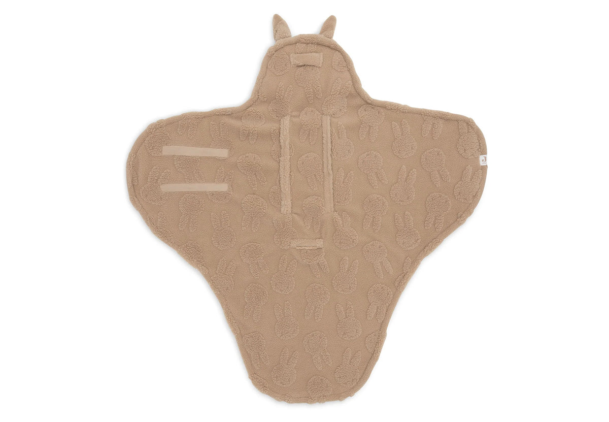 Couverture portefeuille Miffy Jacquard Teddy - Biscuit