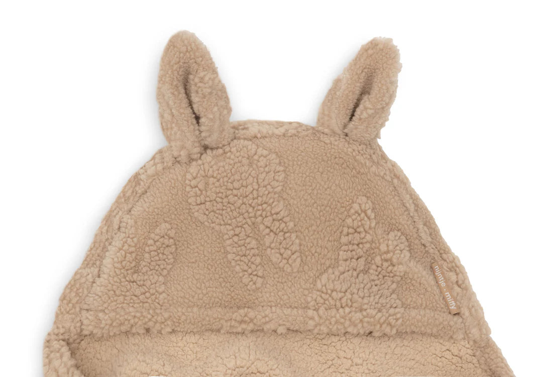 Couverture portefeuille Miffy Jacquard Teddy - Biscuit