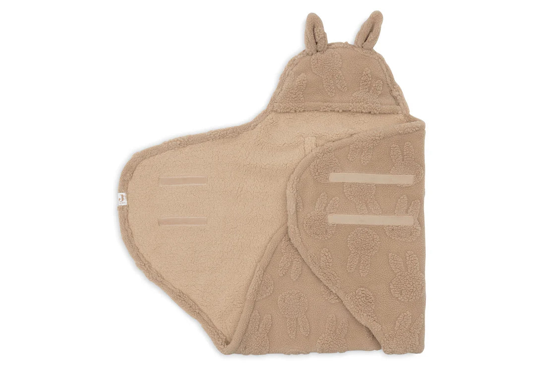 Couverture portefeuille Miffy Jacquard Teddy - Biscuit