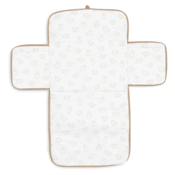 Tapis à Langer nomade avec poches Miffy Jacquard Teddy - Biscuit
