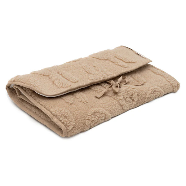 Tapis à Langer nomade avec poches Miffy Jacquard Teddy - Biscuit