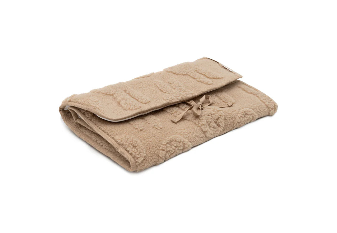 Tapis à Langer nomade avec poches Miffy Jacquard Teddy - Biscuit