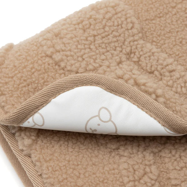 Tapis à Langer nomade avec poches Miffy Jacquard Teddy - Biscuit