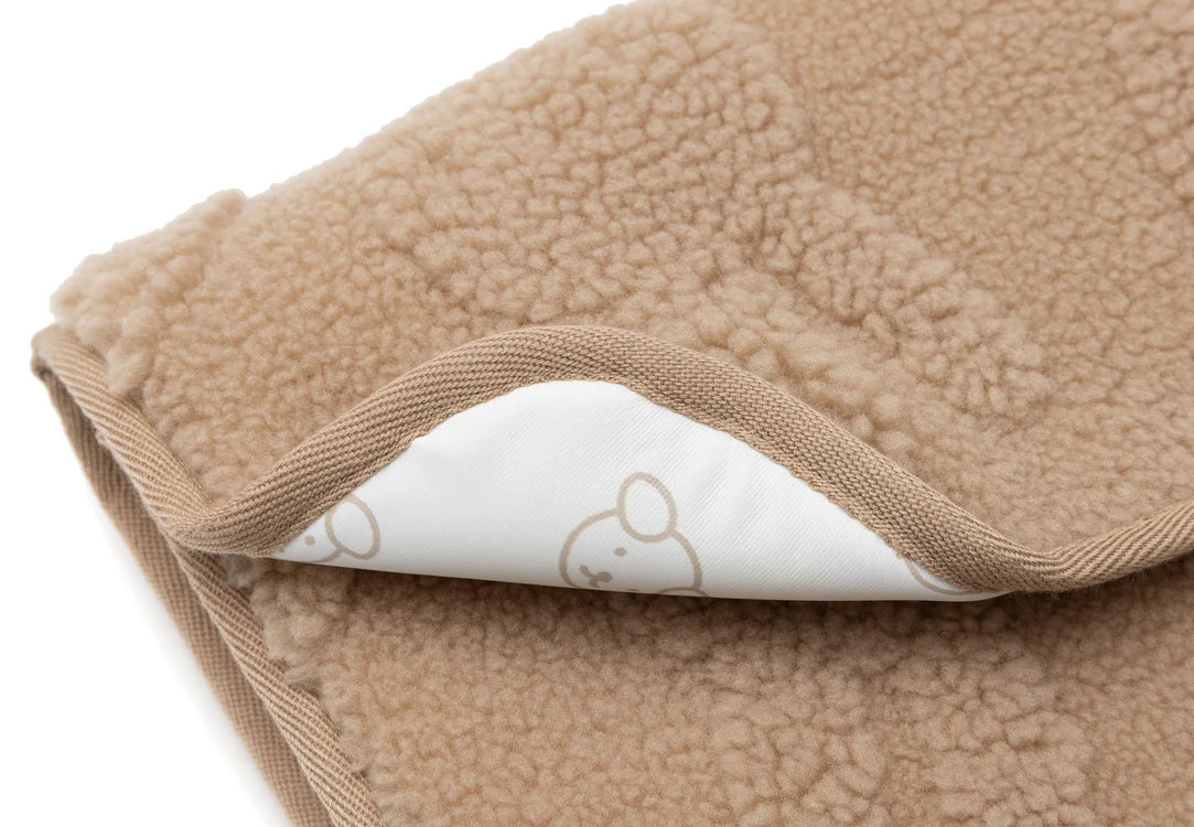 Tapis à Langer nomade avec poches Miffy Jacquard Teddy - Biscuit