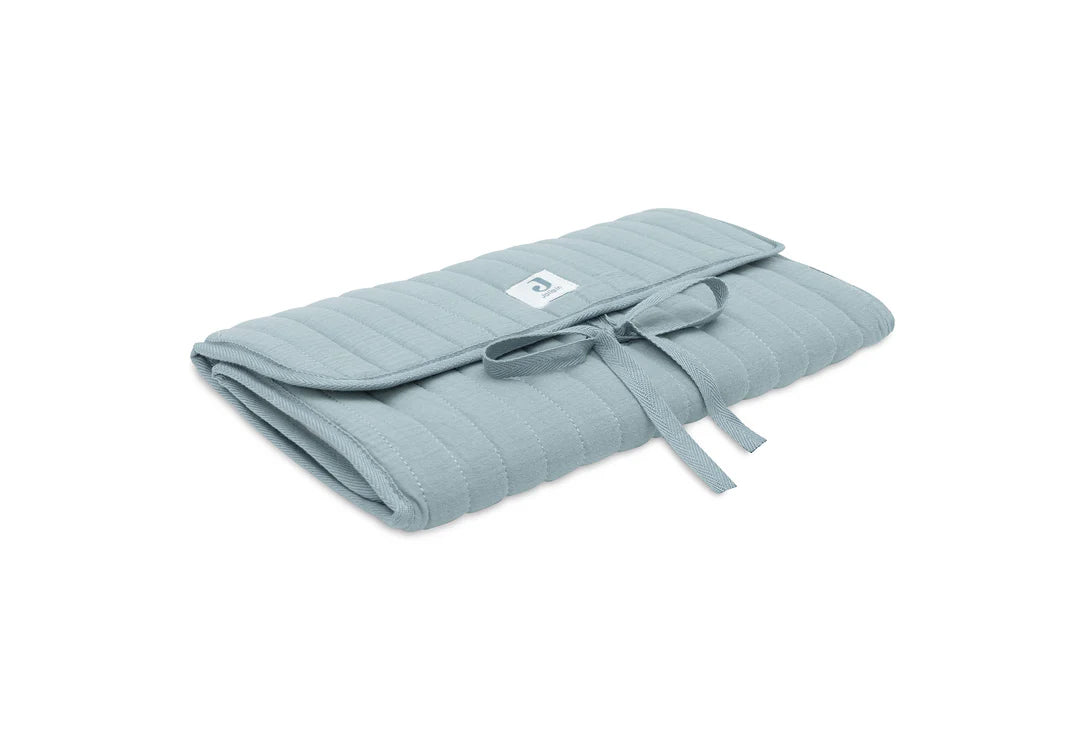 Tapis à Langer nomade Gaze de Coton - Sea Green