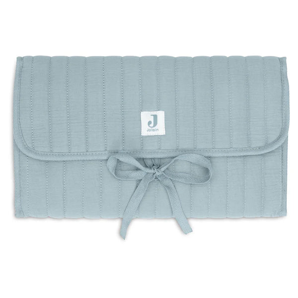 Tapis à Langer nomade Gaze de Coton - Sea Green
