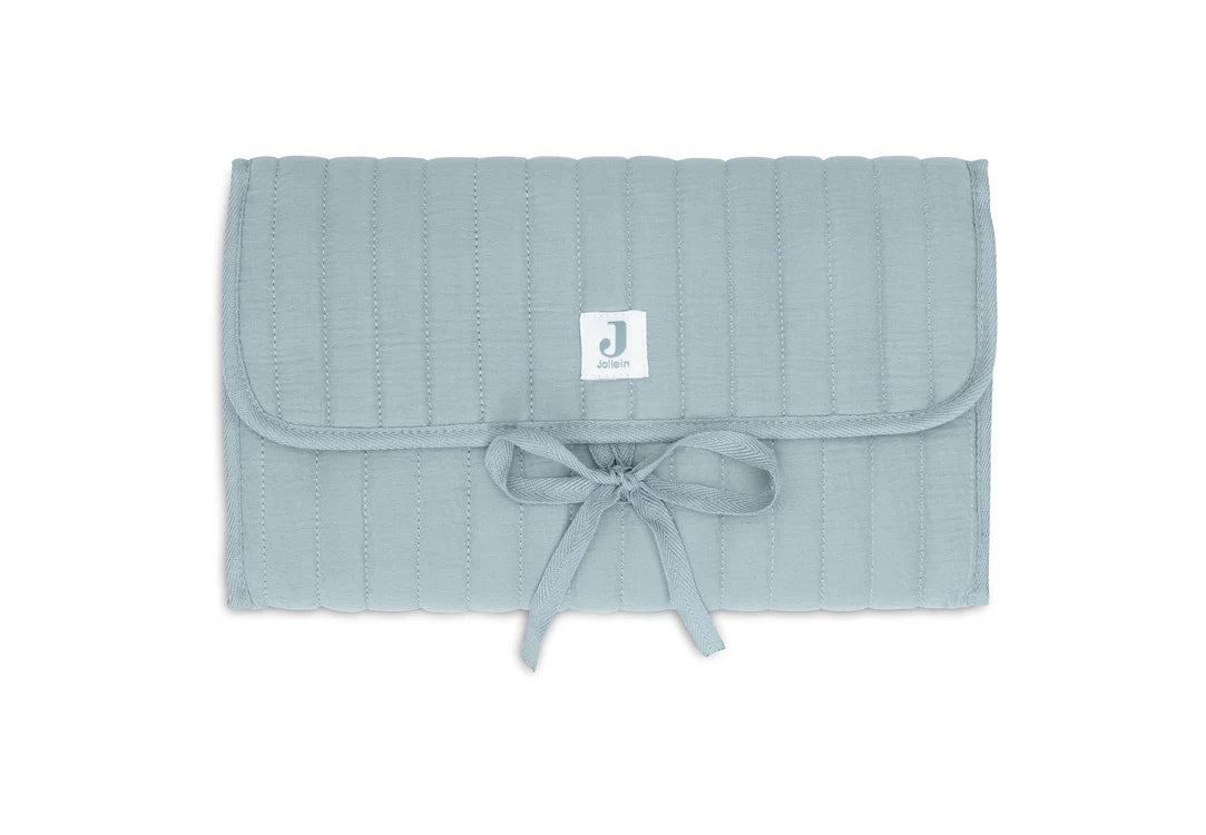 Tapis à Langer nomade Gaze de Coton - Sea Green