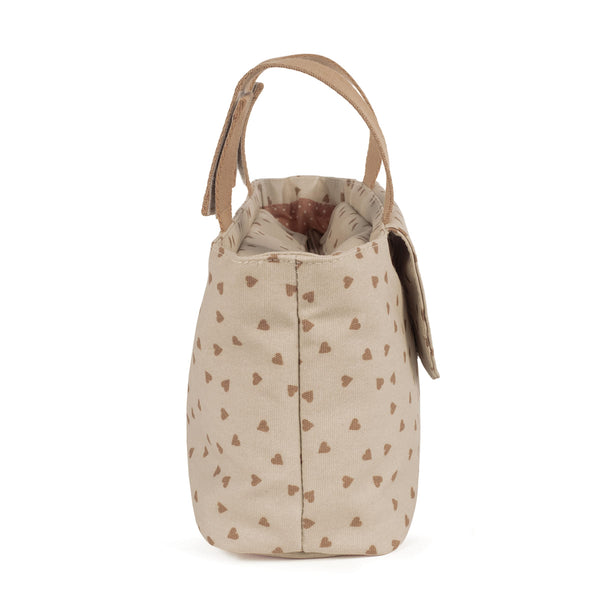 Organizer de poussette bébé Poppy Cannelle – Motifs cœurs walking mum