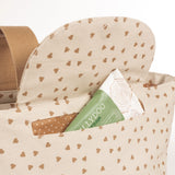 Organizer de poussette bébé Poppy Cannelle – Motifs cœurs walking mum