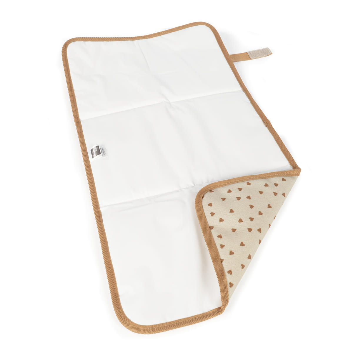 Tapis à langer bébé Poppy Cannelle – Motifs cœurs walking mum