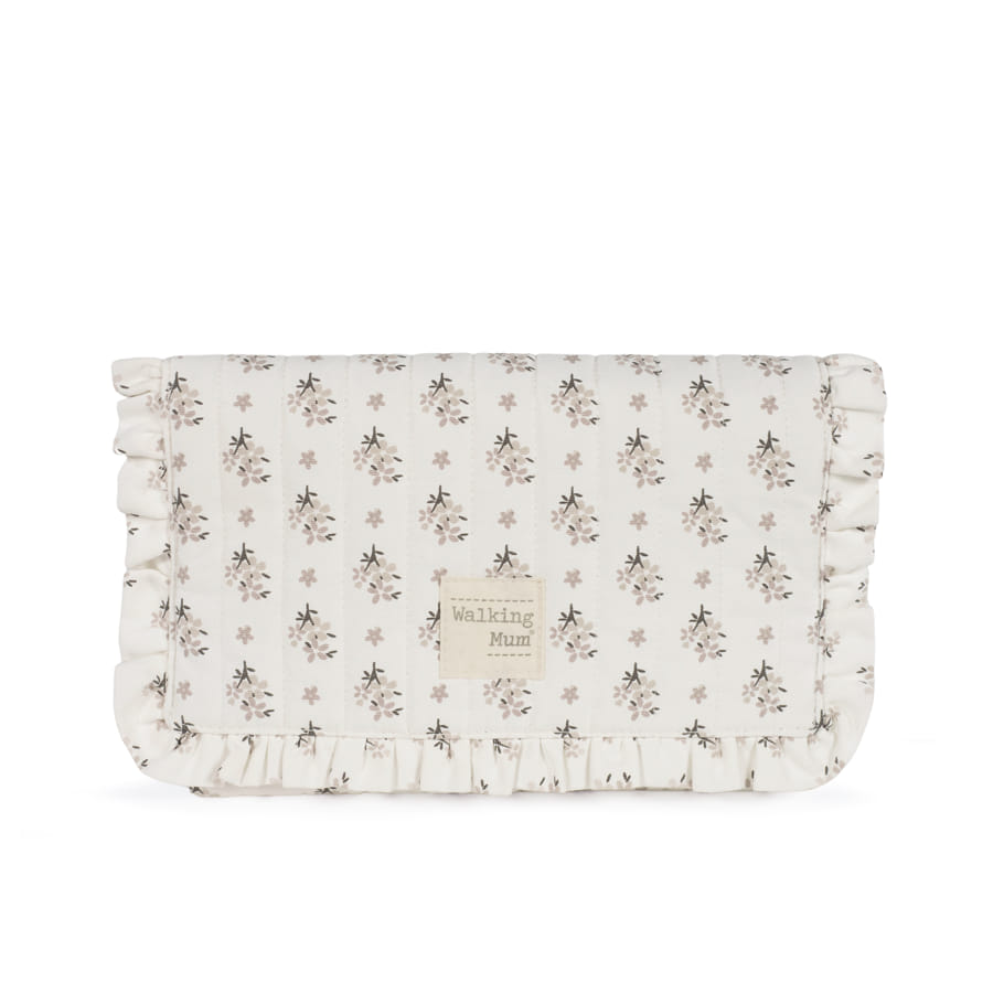Tapis à langer pliable Botton Fleurs – Walking Mum