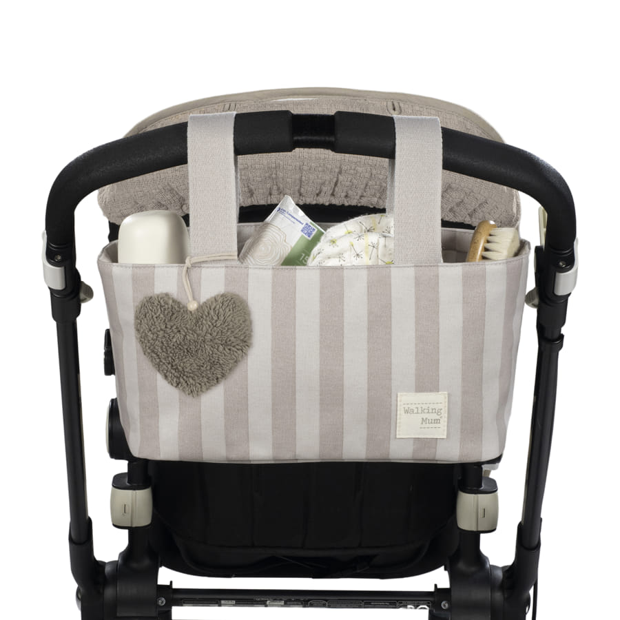 Sac organisateur poussette Sintra Rayures Beige