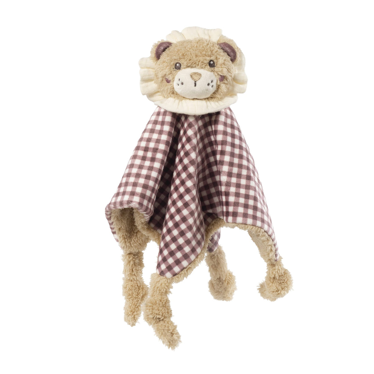 Doudou Lion Gala Cerise walking mum