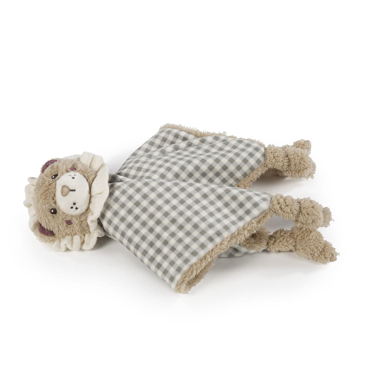 Doudou Lion Gala Mint walking mum