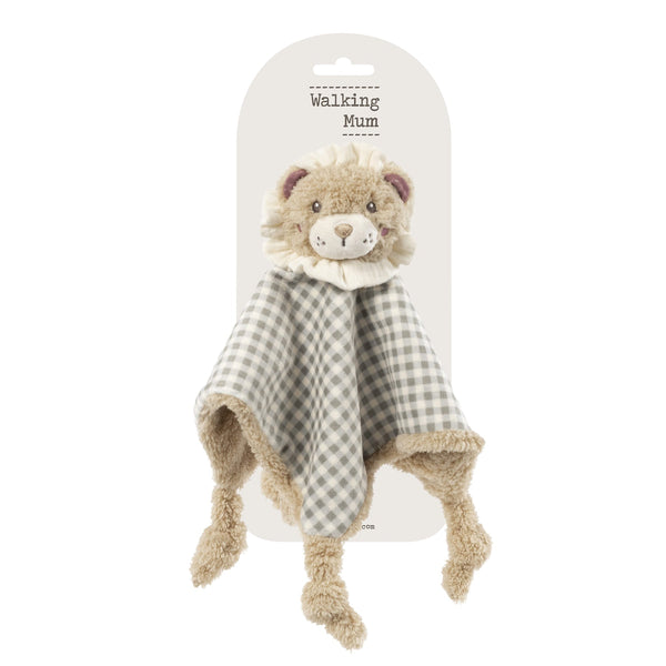 Doudou Lion Gala Mint walking mum