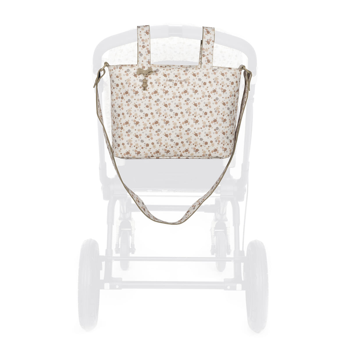 Sac à langer crossbody Somerset – en éco-cuir avec poches et pochette thermique